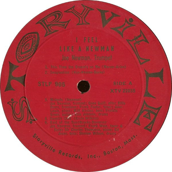 Joe Newman : I Feel Like A Newman (LP, Album, Mono)