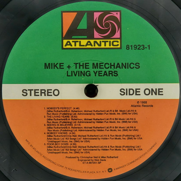 Mike & The Mechanics : Living Years (LP, Album, SP )