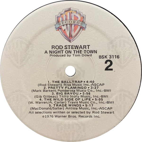 Rod Stewart : A Night On The Town (LP, Album, RE, Win)