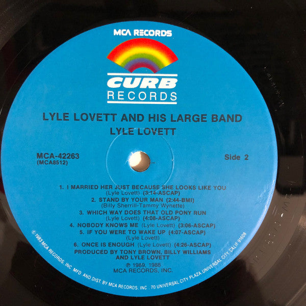 Lyle Lovett And His Large Band : Lyle Lovett And His Large Band (LP, Album)
