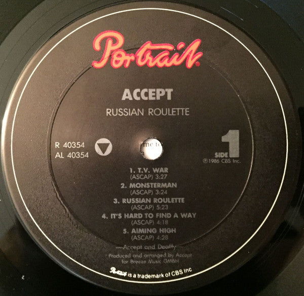 Accept : Russian Roulette (LP, Album)