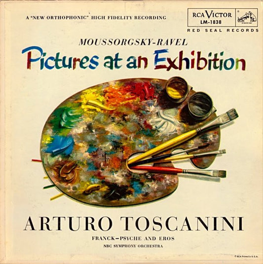 Modest Mussorgsky - Maurice Ravel / César Franck - Arturo Toscanini, NBC Symphony Orchestra : Pictures At An Exhibition / Psyche And Eros (LP, Mono)