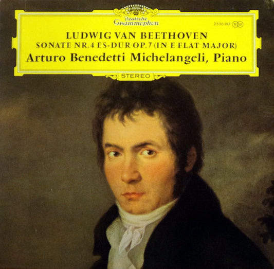 Ludwig van Beethoven – Arturo Benedetti Michelangeli : Sonate Nr. 4 Es-dur Op. 7 = (In E Flat Major) (LP)