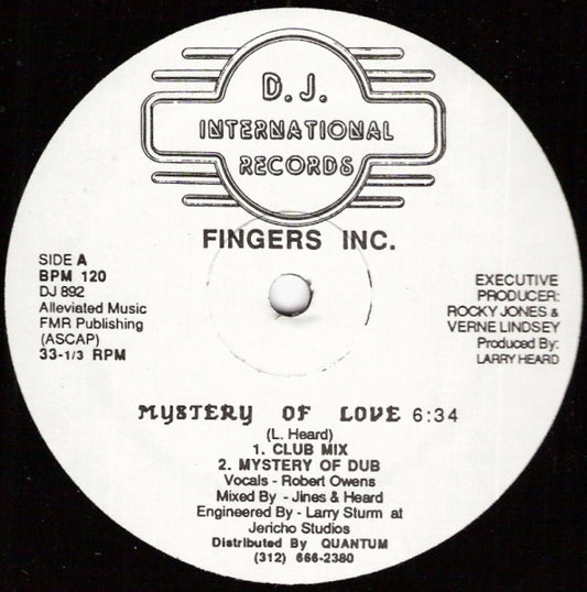 Fingers Inc. : Mystery Of Love (12")