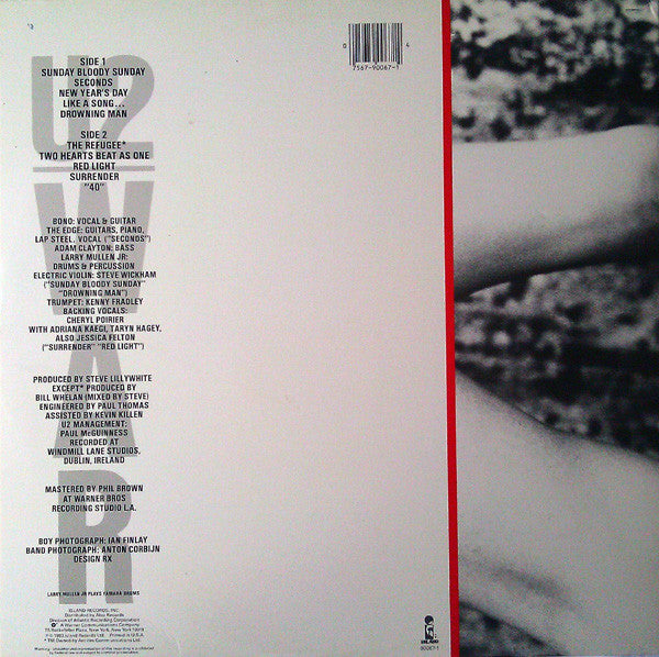 U2 : War (LP, Album, SP )