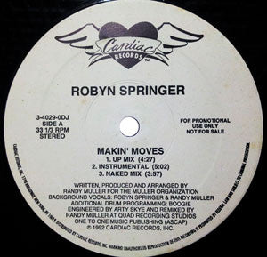 Robyn Springer : Makin' Moves (12", Promo)