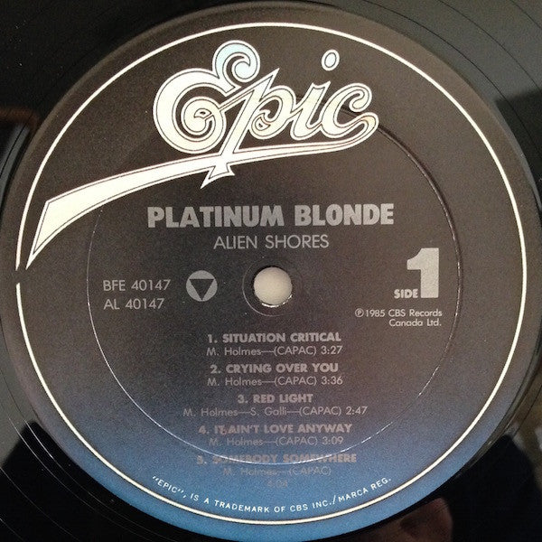 Platinum Blonde : Alien Shores (LP, Album)