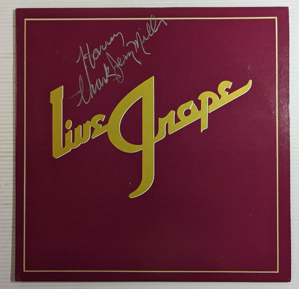 Moby Grape : Live Grape (LP, Album, Bla)