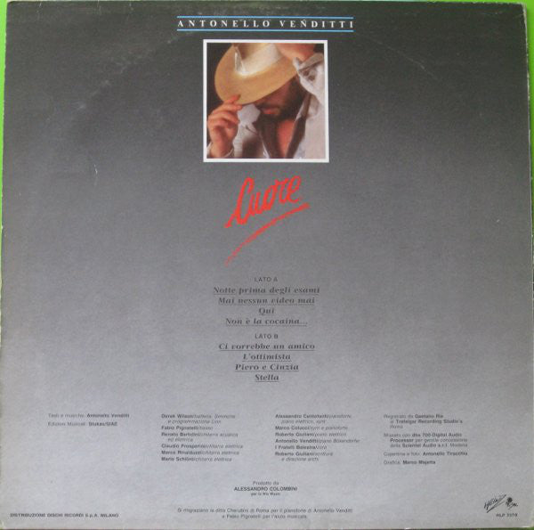 Antonello Venditti : Cuore (LP, Album)