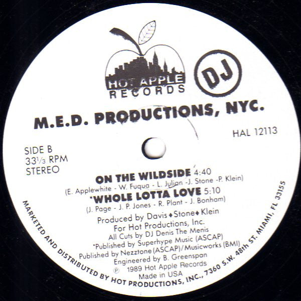 M.E.D. Productions, NYC : Get Loose (12", Promo)