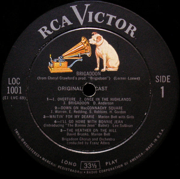 "Brigadoon" Original Broadway Cast : Brigadoon (LP, Album, RE)