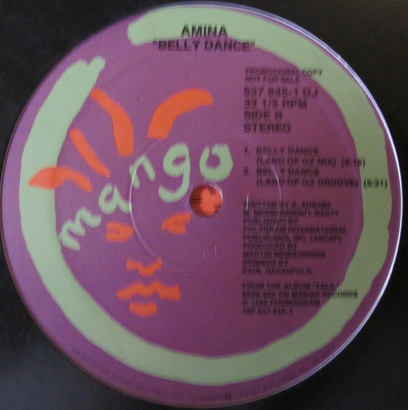 Amina : Belly Dance (12", Promo)