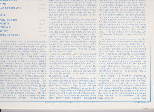 Kaleidoscope (3) : Side Trips (LP, Album, RE)