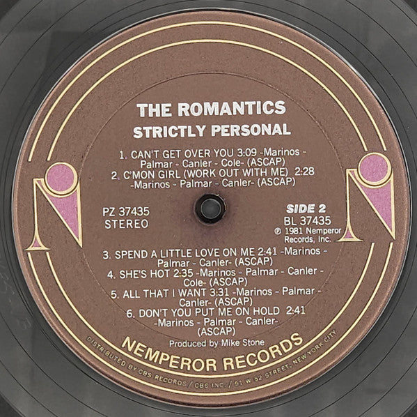 The Romantics : Strictly Personal (LP, Album)