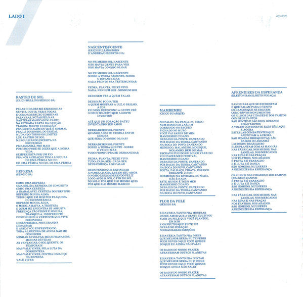 Fafá De Belém : Aprendizes Da Esperança (LP, Album)