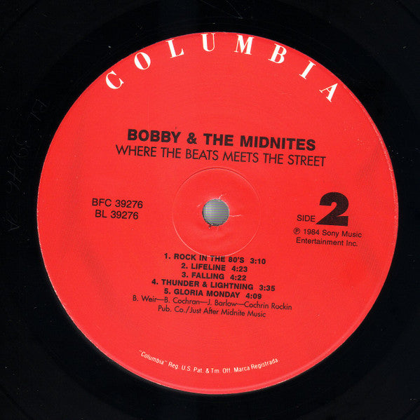 Bobby And The Midnites : Where The Beat Meets The Street (LP, Album, RE)