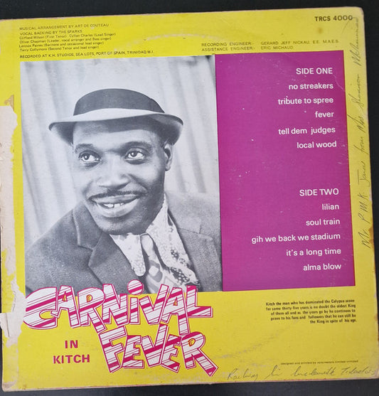 Lord Kitchener : Carnival Fever (LP, Album)