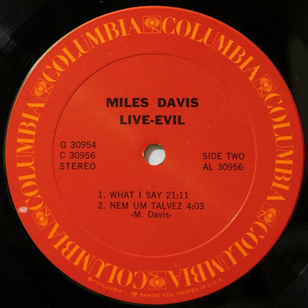Miles Davis : Live-Evil (2xLP, Album, Pit)