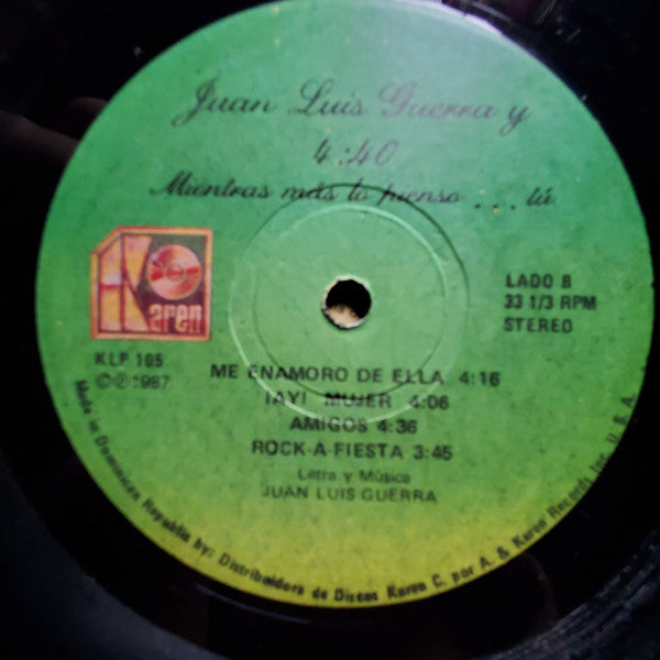 Juan Luis Guerra 4.40 : Mientras Mas Lo Pienso.......Tu (LP, Album)