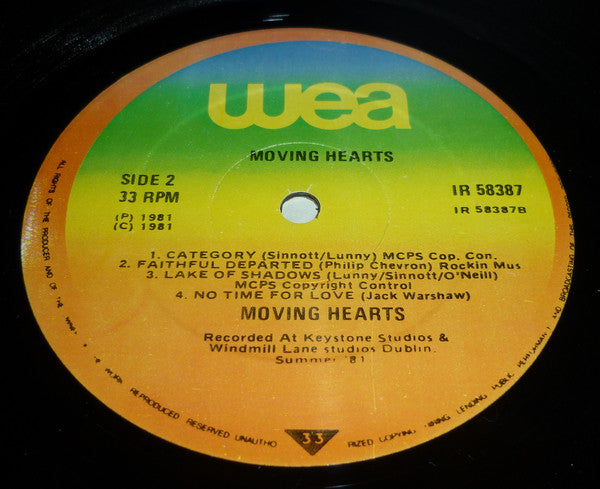 Moving Hearts : Moving Hearts (LP, Album, Gat)