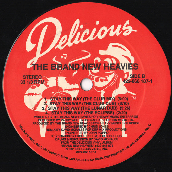 The Brand New Heavies Featuring N'Dea Davenport : Stay This Way (12")