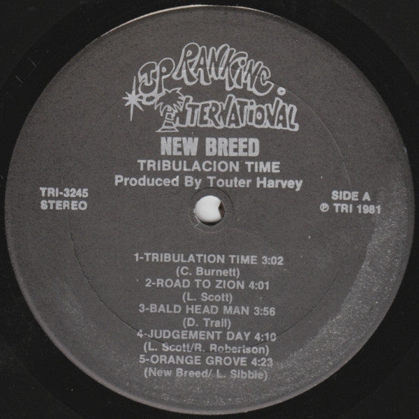 New Breed (10) : Tribulation Time (LP, Album)