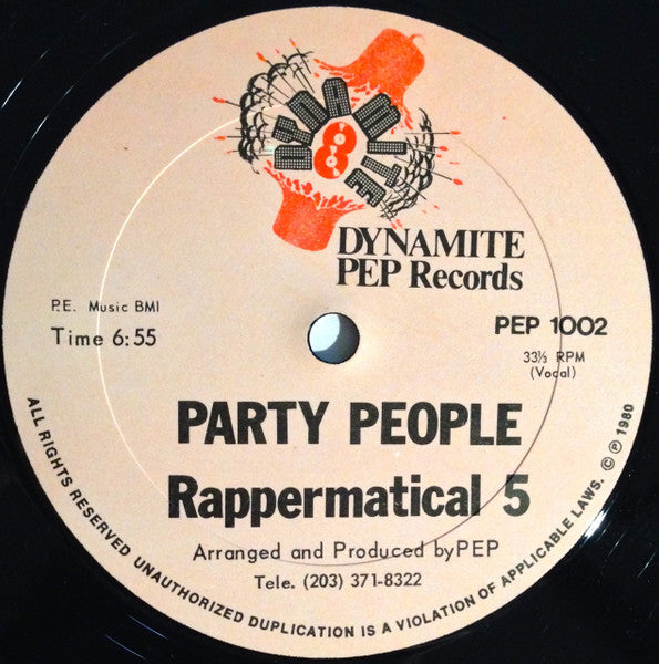 Rappermatical 5 : Party People (12", RM)