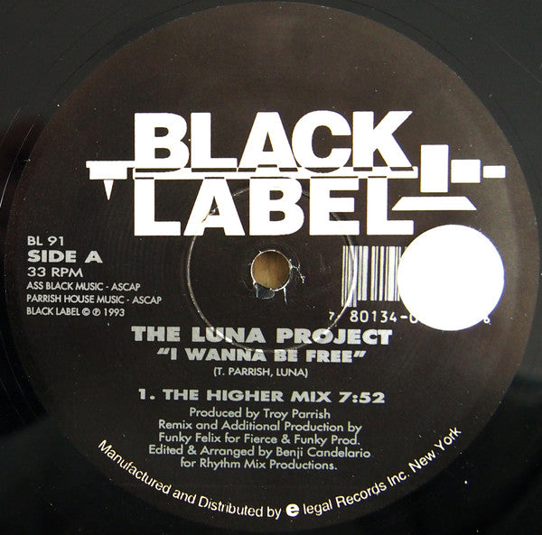 Luna Project : I Wanna Be Free (12")