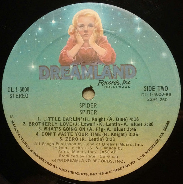 Spider (12) : Spider (LP, Album, 18 )