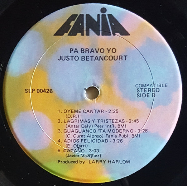 Justo Betancourt : Pa Bravo Yo (LP, Album)
