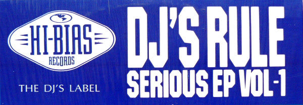 DJ's Rule : Serious EP Vol.-1 (12", EP)
