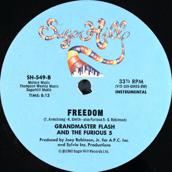Grandmaster Flash & The Furious Five : Freedom (12")