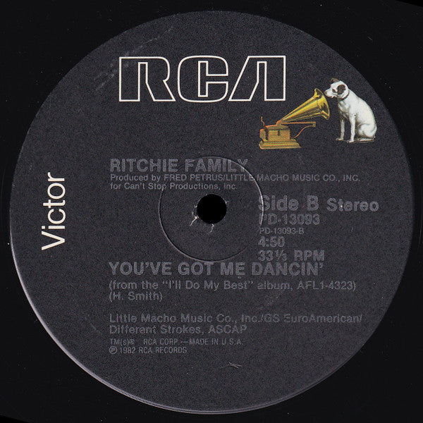 The Ritchie Family : I'll Do My Best (For You Baby) (12")