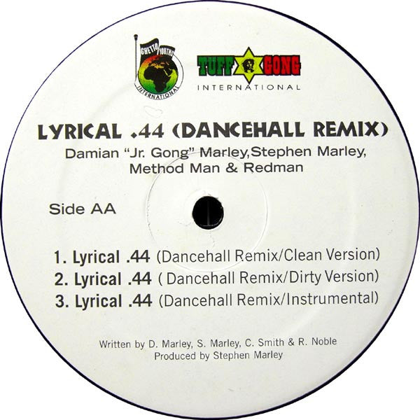 Damian "Jr. Gong" Marley* : Welcome To Jamrock / Lyrical .44 (Dancehall Remix) (12")