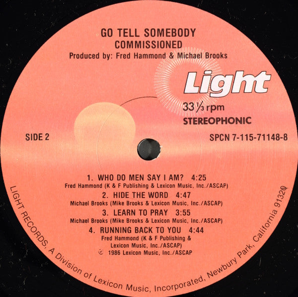 Commissioned : Go Tell Somebody (LP)