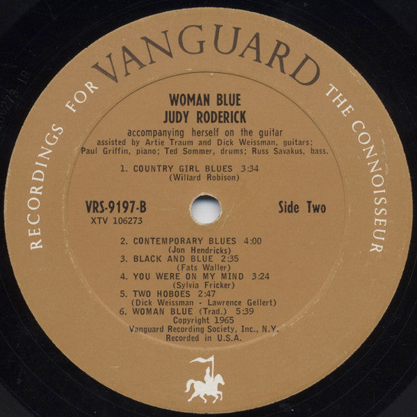 Judy Roderick : Woman Blue (LP, Mono)