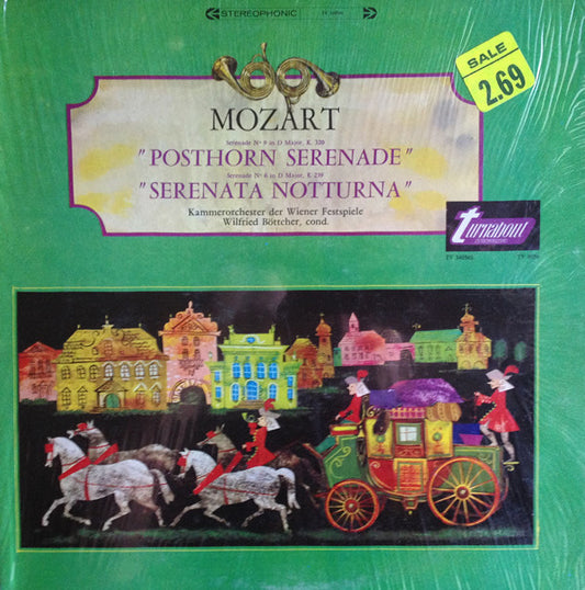 Wolfgang Amadeus Mozart - Kammerorchester Der Wiener Festspiele / Wilfried Boettcher : "Posthorn Serenade" No. 9 In D Major, K. 320 - "Serenata Notturna" No. 6 In D Major, K. 239   (LP)
