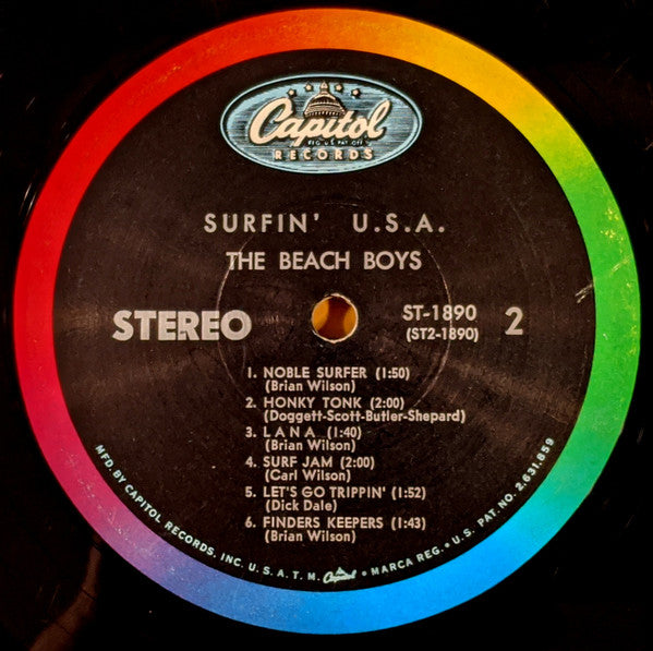 The Beach Boys : Surfin' USA (LP, Album, Scr)