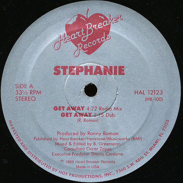 Stephanie (3) : Get Away (12", Single)