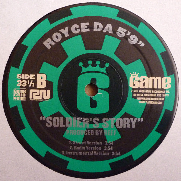 Royce Da 5'9" : Boom / Soldier's Story (12")