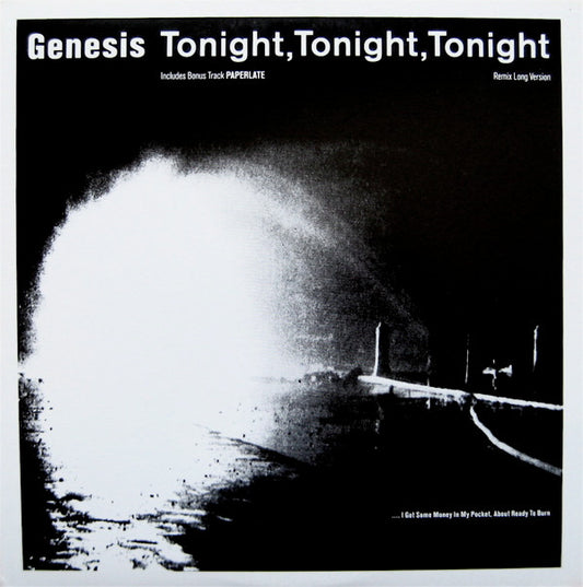 Genesis : Tonight, Tonight, Tonight (Remix Long Version) (12", Single)
