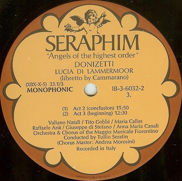 Maria Callas, Gaetano Donizetti, Giuseppe Di Stefano & Tito Gobbi, Tullio Serafin : Lucia Di Lammermoor - Florence May Festival 1953 (2xLP, Album, Mono, RE + Box)
