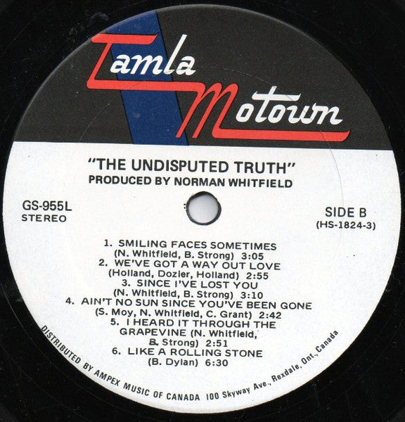 The Undisputed Truth : The Undisputed Truth (LP, Album)