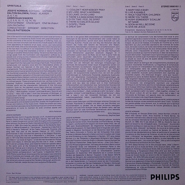 Jessye Norman : Spirituals (LP)