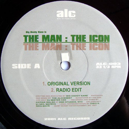 Big Daddy Kane : The Man: The Icon (12")