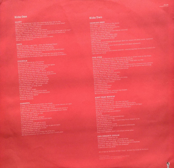 Television : Adventure (LP, Album, SP )