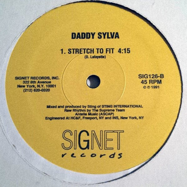 Shaggy / Daddy Sylva : Put Down The Gun / Stretch To Fit (12")