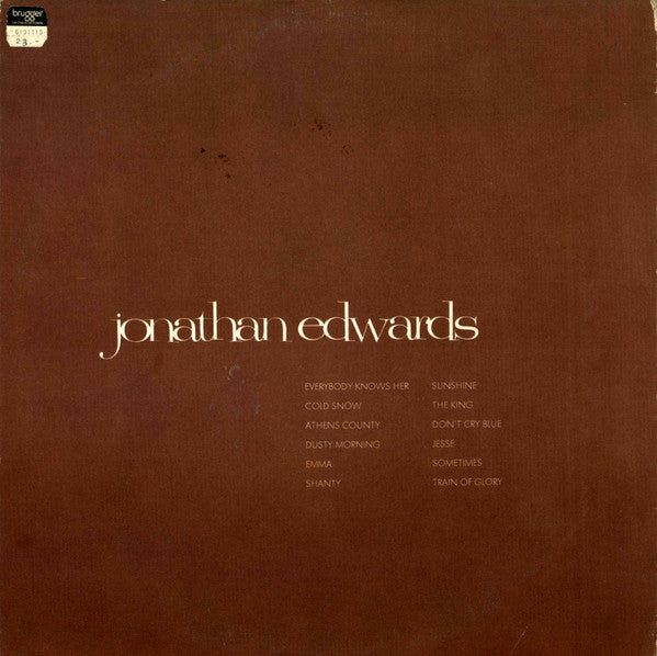 Jonathan Edwards (2) : Jonathan Edwards (LP, Album, PR )