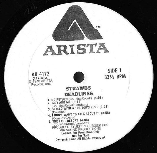 Strawbs : Deadlines (LP, Album, Promo)