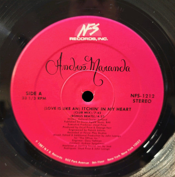 Andreé Maranda : (Love Is Like An) Itchin' In My Heart (12")
